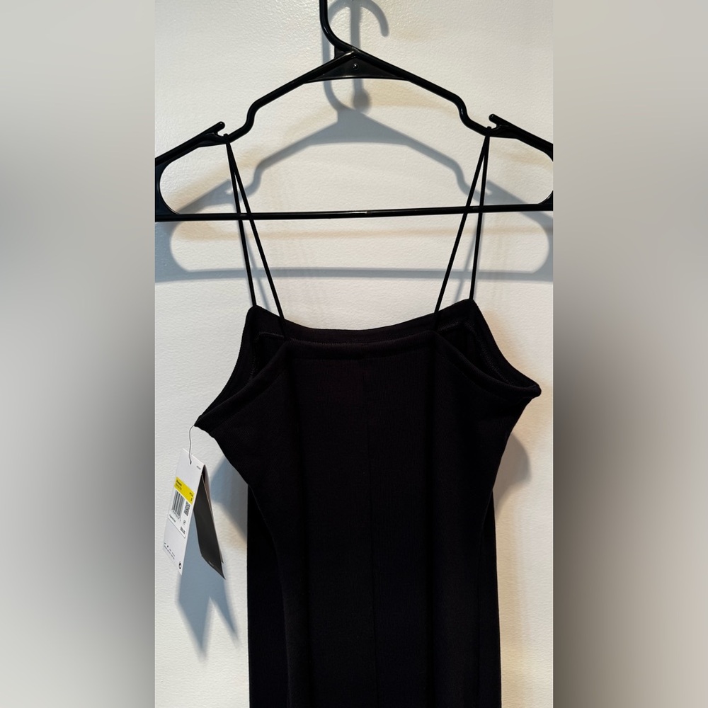 Nike Sportswear Chill Knit Women's Tight Mini-Rib Tank Dress in Black - Picture 11 of 15